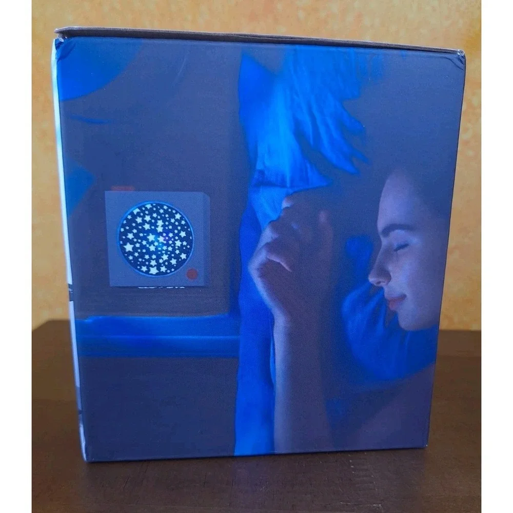 Sharper Image Projection Alarm Clock Soothing Sounds And Relaxing Visuals NIB